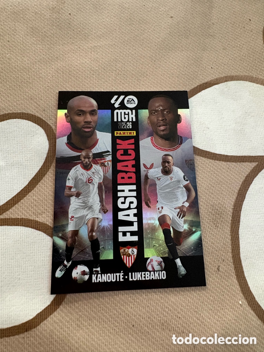 Figurine di Calcio: KANOUTE - LUKEBAKIO FLASHBACK FLASH BACK SEVILLA N&ordm; 428 LIGA MGK 25 26 2025 2026 PANINI