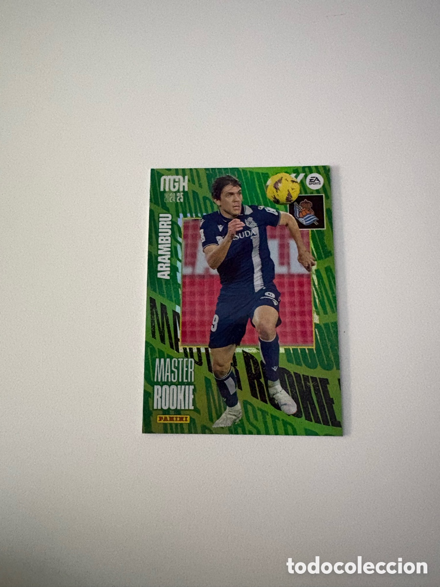Cromos de f&uacute;tbol: 407 ARAMBURU REAL SOCIEDAD MASTER ROOKIE ⚽ PANINI LIGA MEGACRACKS 24 25 2024 2025