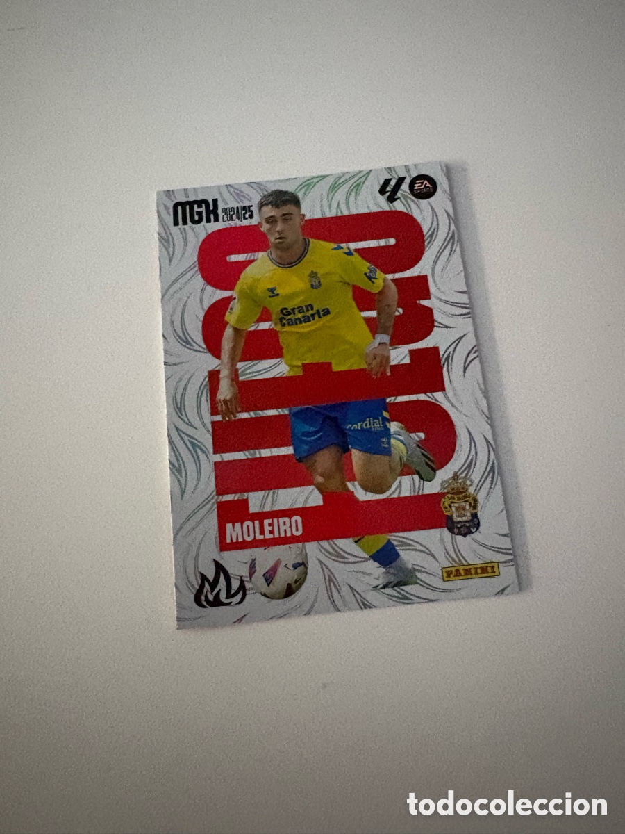 Cromos de f&uacute;tbol: N&ordm; 384 Moleiro Fuego UD Las Palmas Megacracks 24 25