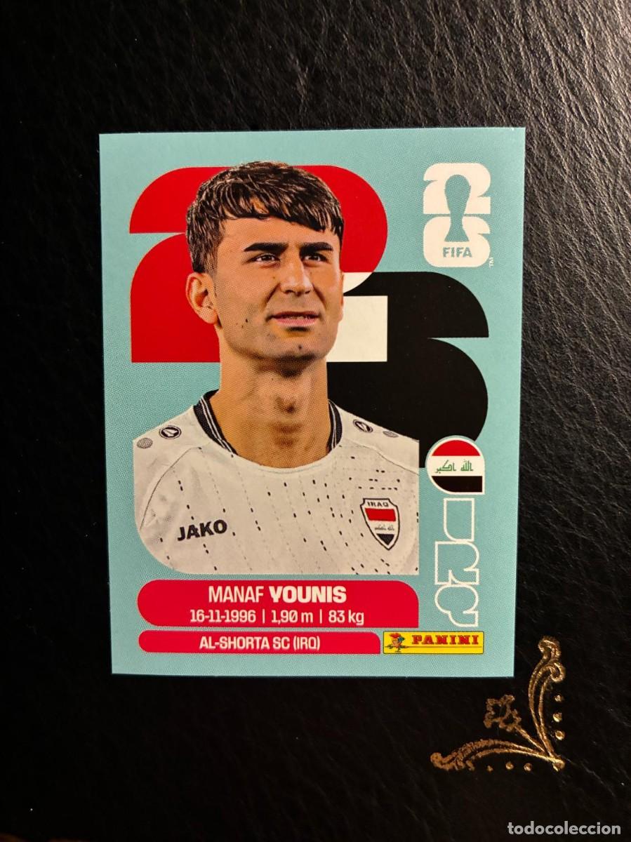 Cromos de f&uacute;tbol: IRQ 8 MANAF YOUNIS IRQ8 IRAQ FIFA WORLD CUP MUNDIAL 2026 26 PANINI