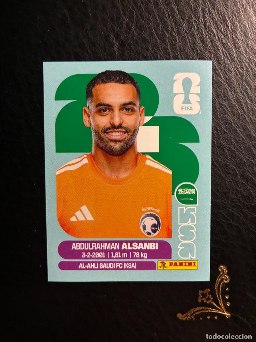 Cromos de f&uacute;tbol: KSA 3 ABDULRAHMAN ALSANBI KSA3 ARABIA SAUDI FIFA WORLD CUP MUNDIAL 2026 26 PANINI