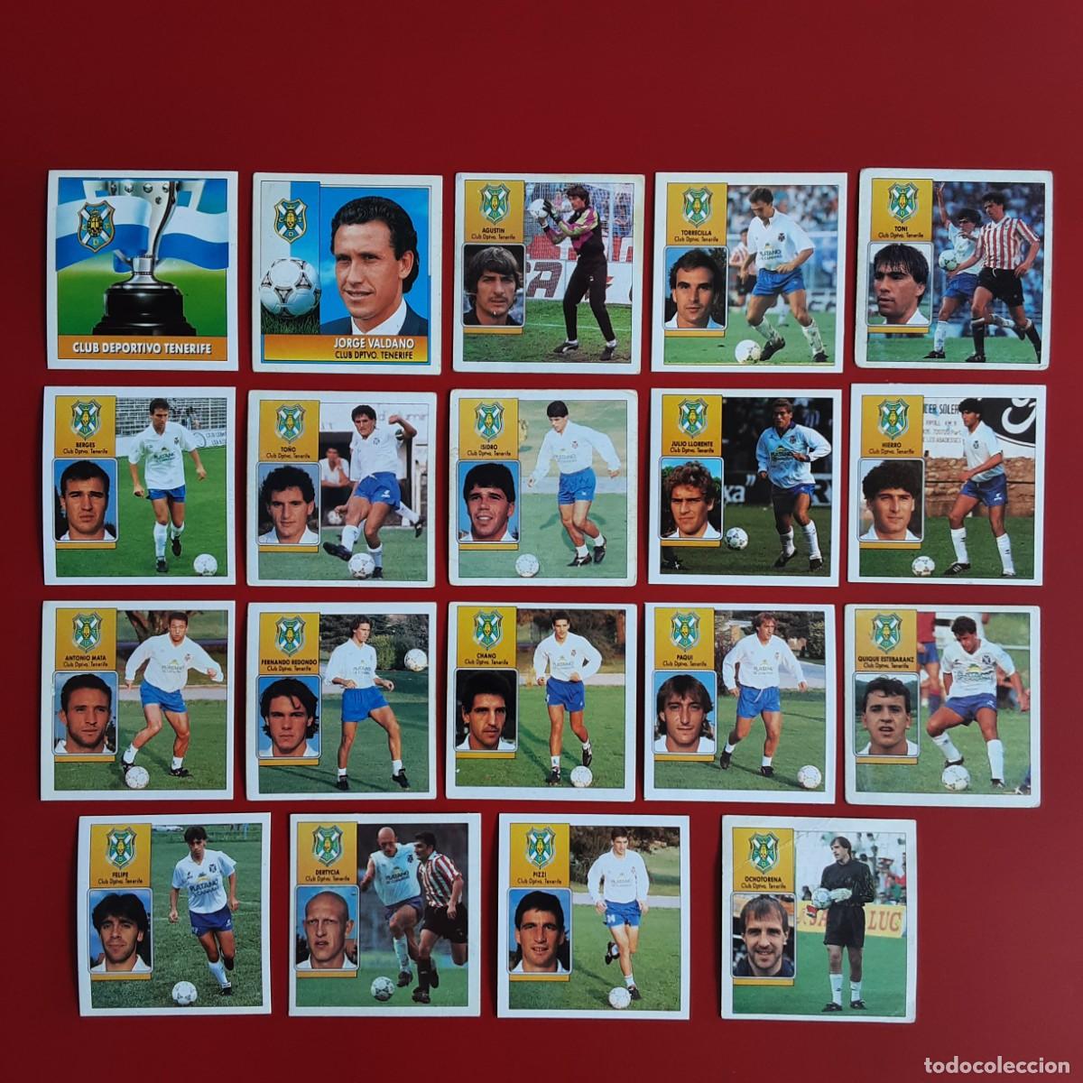 Cromos de f&uacute;tbol: LOTE 19 CROMOS DIFERENTES TENERIFE LIGA TEMPORADA 1992 1993 92 93 EDICIONES ESTE