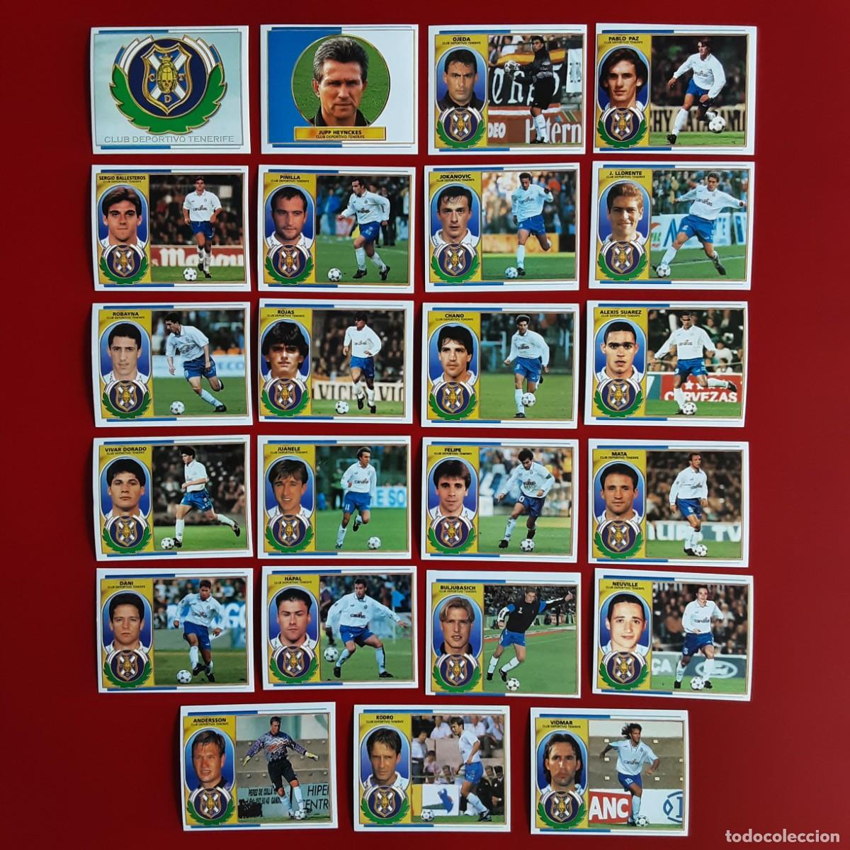 Cromos de f&uacute;tbol: EQUIPO CASI COMPLETO TENERIFE LIGA TEMPORADA 1996 1997 96 97 EDICIONES ESTE NUNCA PEGADO