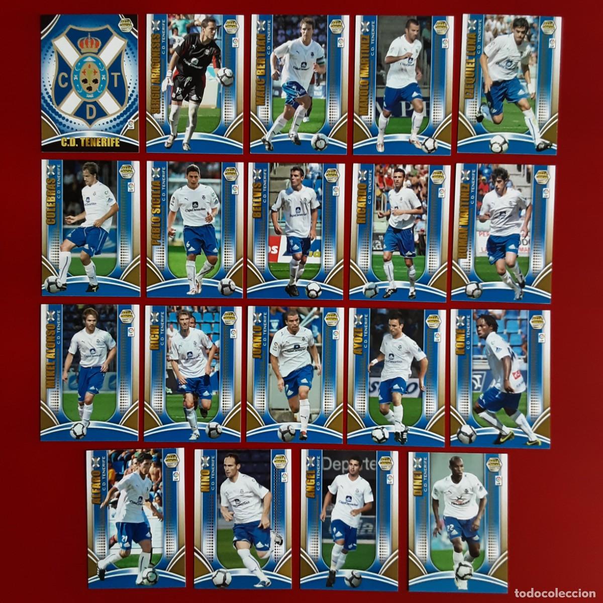 Football Stickers: EQUIPO COMPLETO TENERIFE LIGA TEMPORADA 2009 2010 09 10 MEGACRACKS MGK PANINI