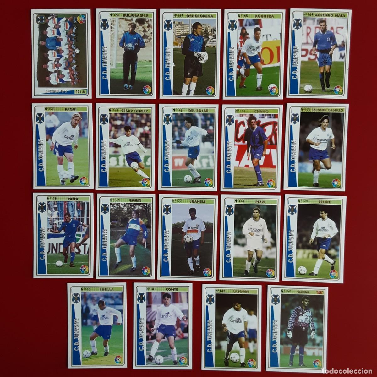 Football Stickers: EQUIPO COMPLETO TENERIFE LIGA TEMPORADA 1994 1995 94 95 MUNDICROMO SPORT MC 1&ordm; DIVISION