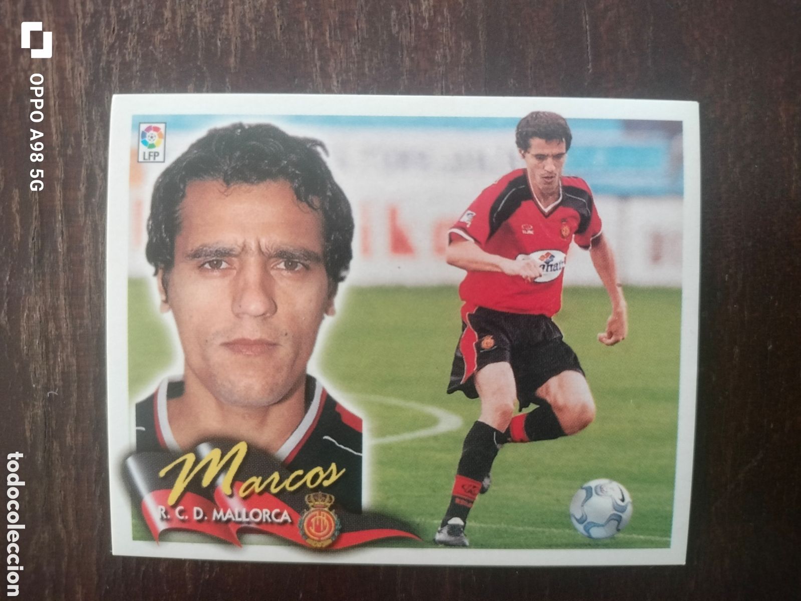 Cromos de f&uacute;tbol: Cromo coloca Marcos Mallorca Ediciones Este liga temporada 2000 2001 00 01