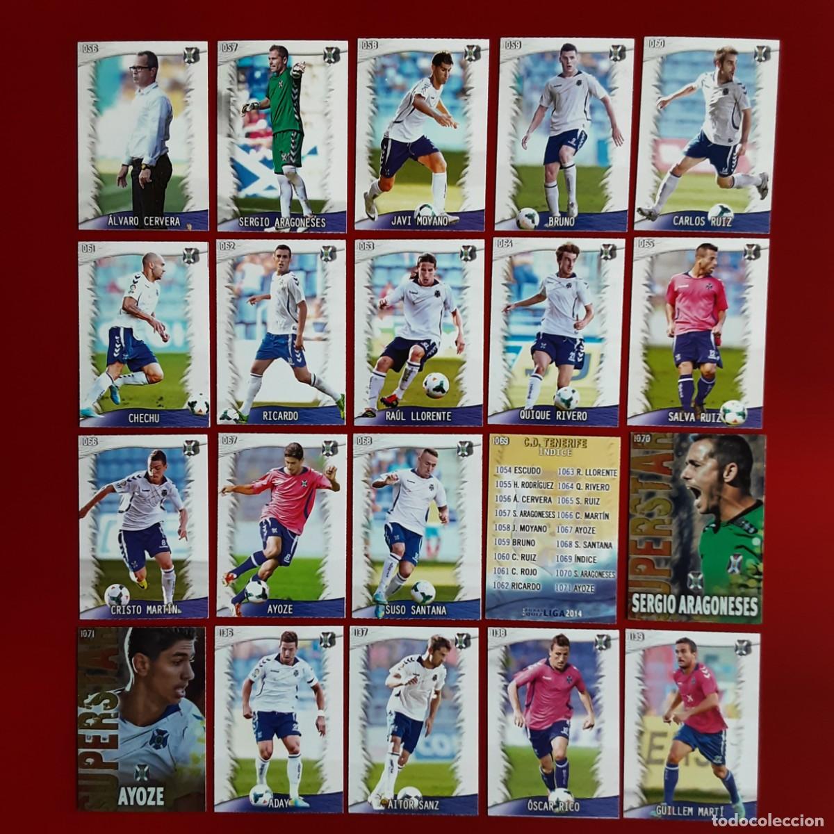 Cromos de f&uacute;tbol: EQUIPO CASI COMPLETO TENERIFE LIGA TEMPORADA 2013 2014 13 14 MUNDICROMO SPORT MC
