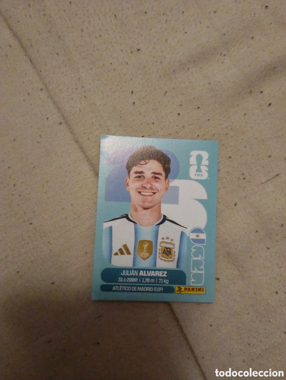 Cromos de f&uacute;tbol: ARG 19 ARG19 JULIAN ALVAREZ ARGENTINA ⚽ PANINI FIFA MUNDIAL WORLD CUP 26 2026 STICKER ⚽