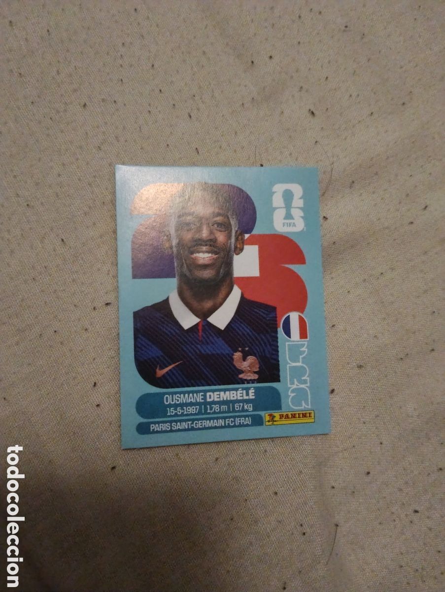 Cromos de f&uacute;tbol: FRA 15 OUSMANE DEMBELE FRA15 FRANCIA FIFA WORLD CUP MUNDIAL 2026 26 PANINI