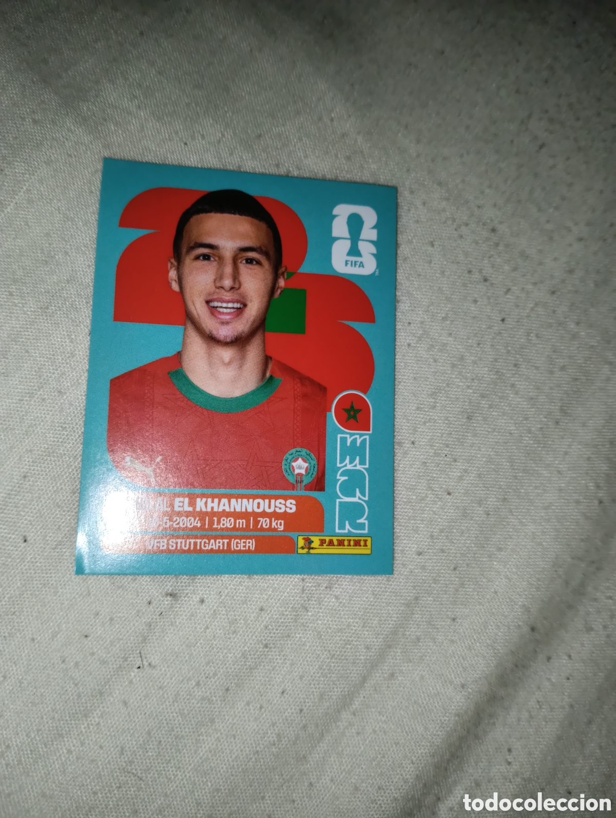 Cromos de f&uacute;tbol: El Khannous Marruecos MAR Sticker Mundial 2026 FIFA World Cup / Sin pegar