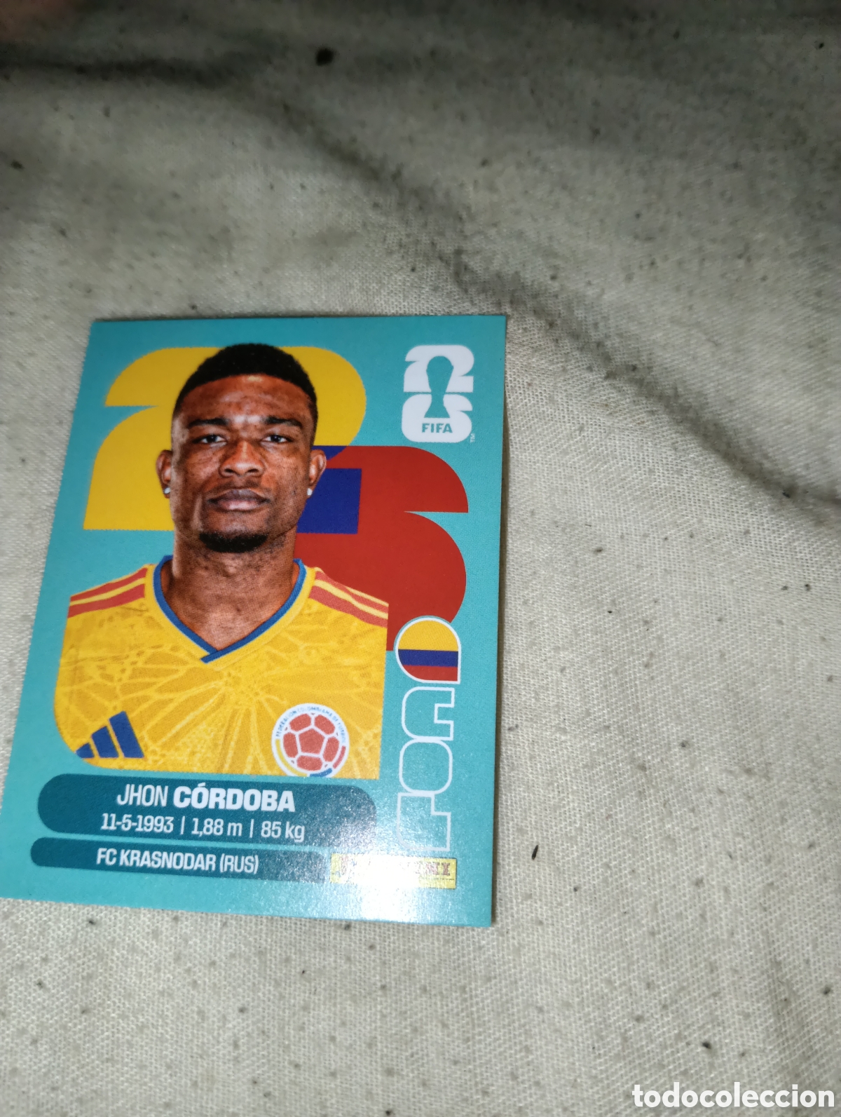 Cromos de f&uacute;tbol: COL 18 COL18 JHON CORDOBA COLOMBIA ⚽ PANINI FIFA MUNDIAL WORLD CUP 26 2026 STICKER ⚽