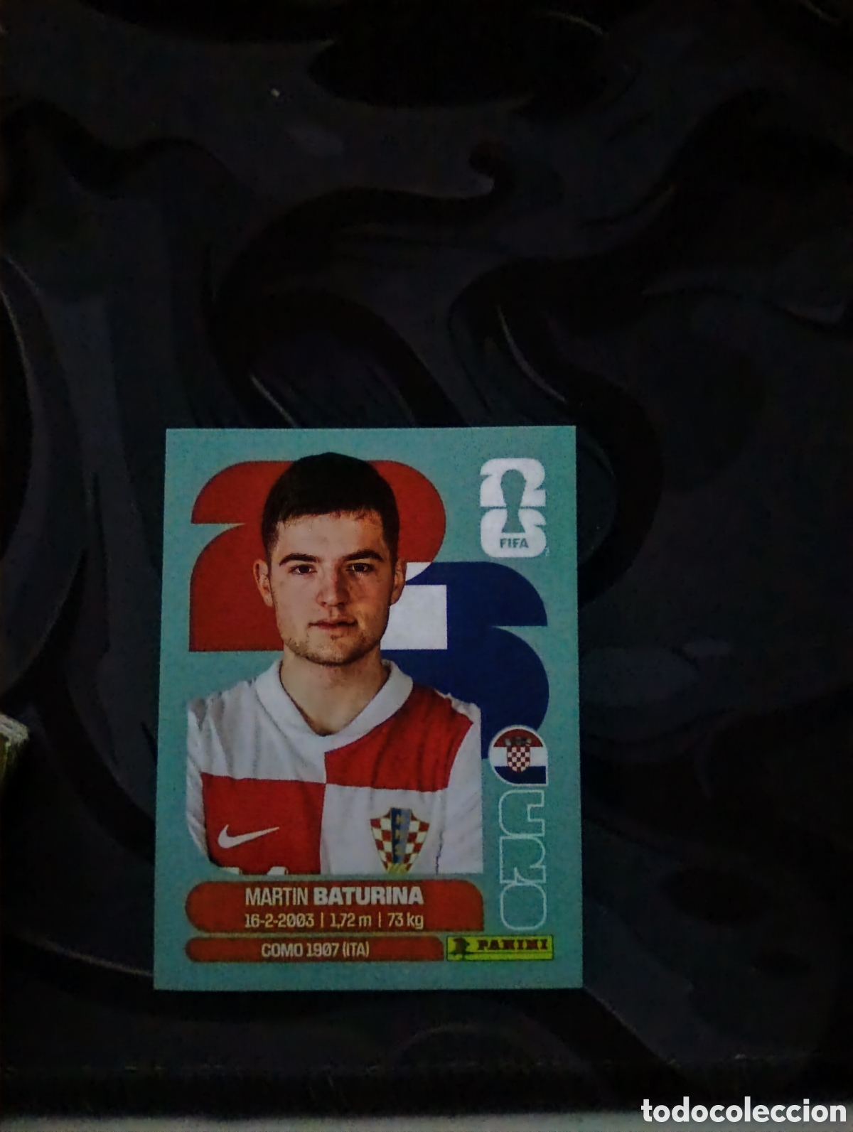 Cromos de f&uacute;tbol: CRO11 MARTIN BATURINA 11 CROACIA MUNDIAL FIFA WORLD CUP 2026 STICKER PANINI SIN PEGAR