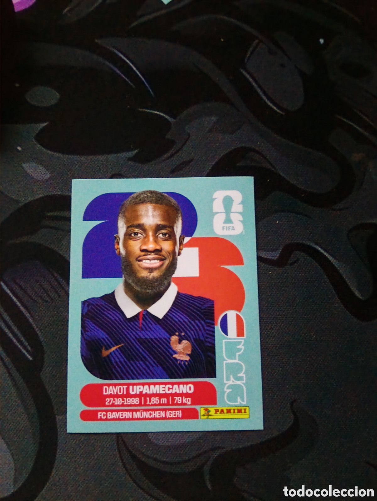Cromos de f&uacute;tbol: FRA 7 Dayot Upamecano, Francia, Panini FIFA World Cup Mundial 2026 Sticker