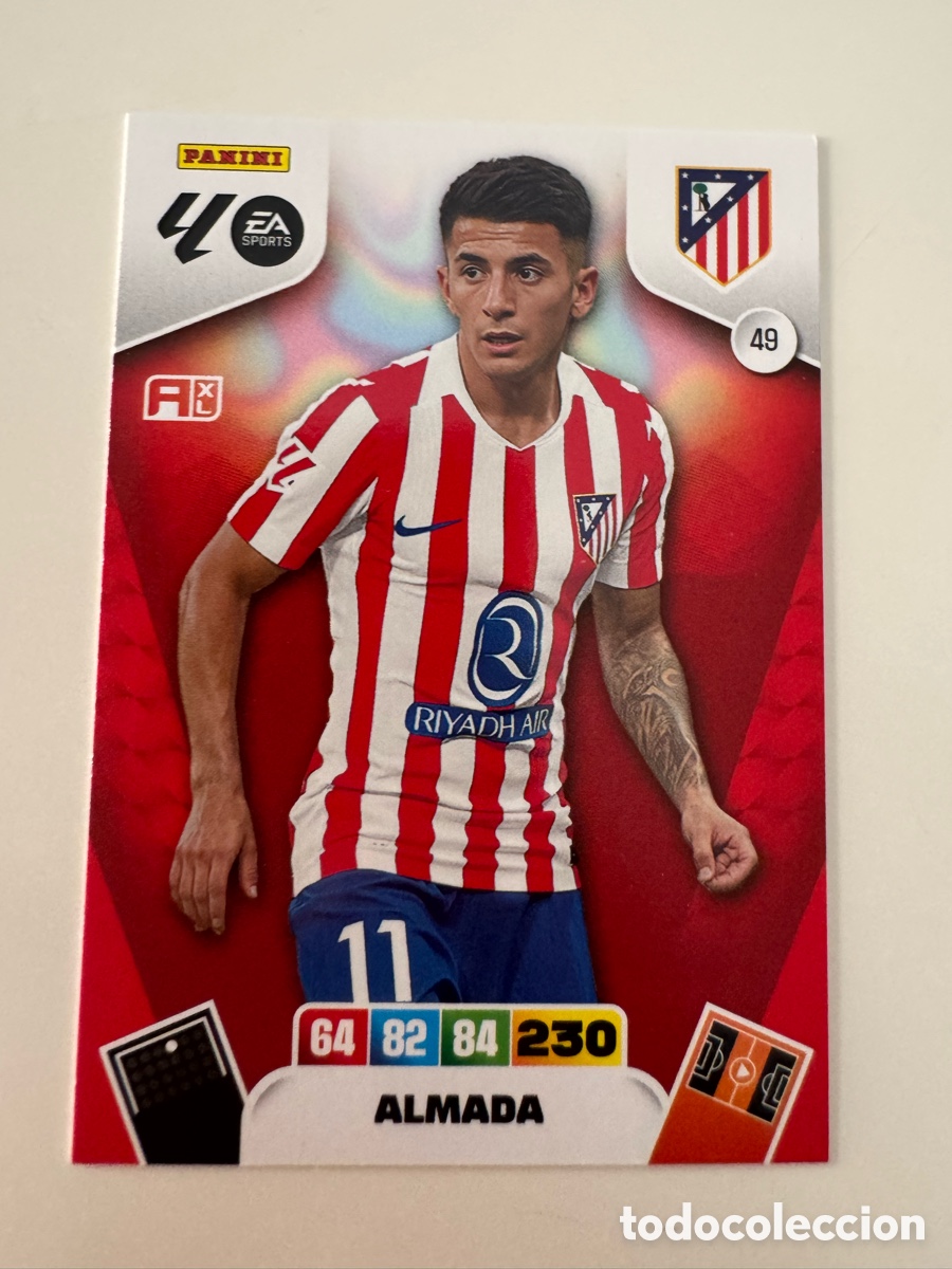 Cromos de f&uacute;tbol: PANINI ADRENALYN XL LIGA 2025-2026 25-26 &ndash; Thiago Almada Atl&eacute;tico de Madrid N&ordm; 49