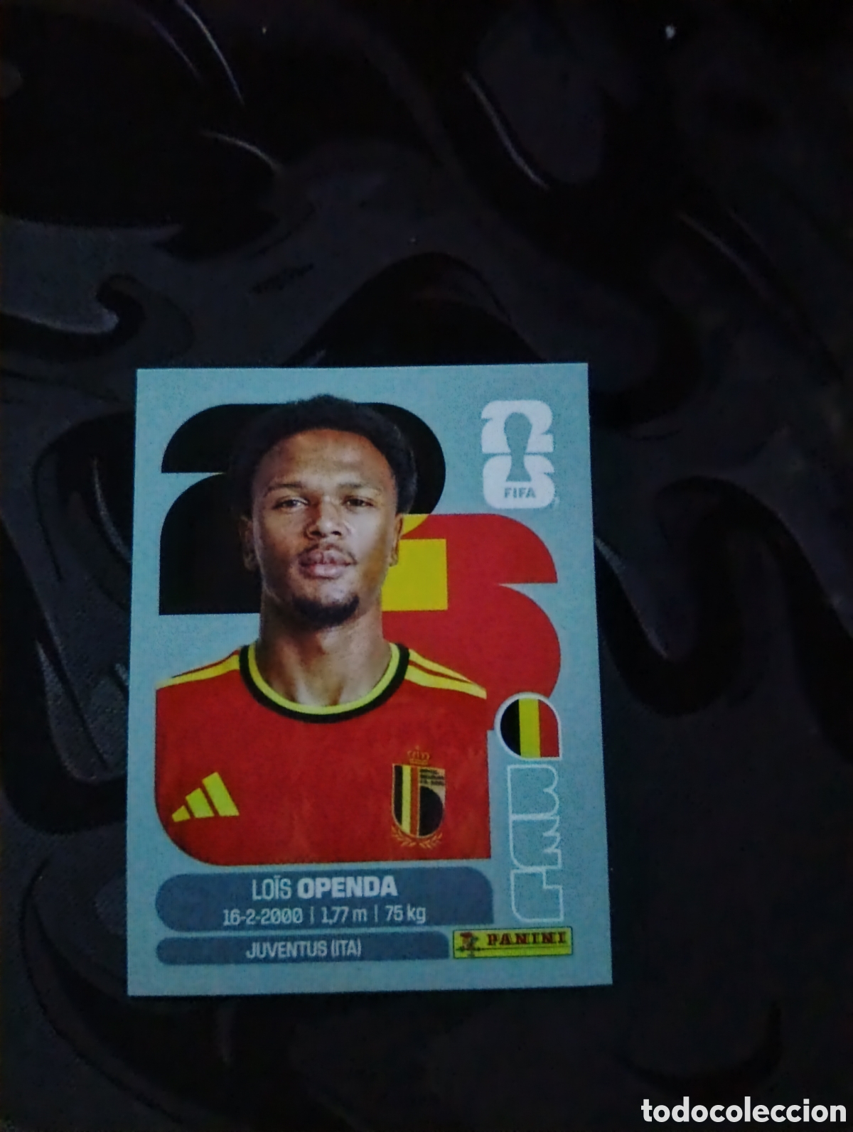 Cromos de f&uacute;tbol: CROMO NUMERO 19 OPENDA BELGICA. MUNDIAL 2026. PANINI.