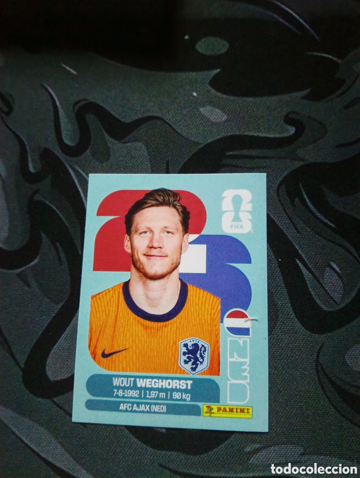 Cromos de f&uacute;tbol: NED19 Wout Weghorst - Paises Bajos - World Cup 2026 Sticker Mundial NED 19