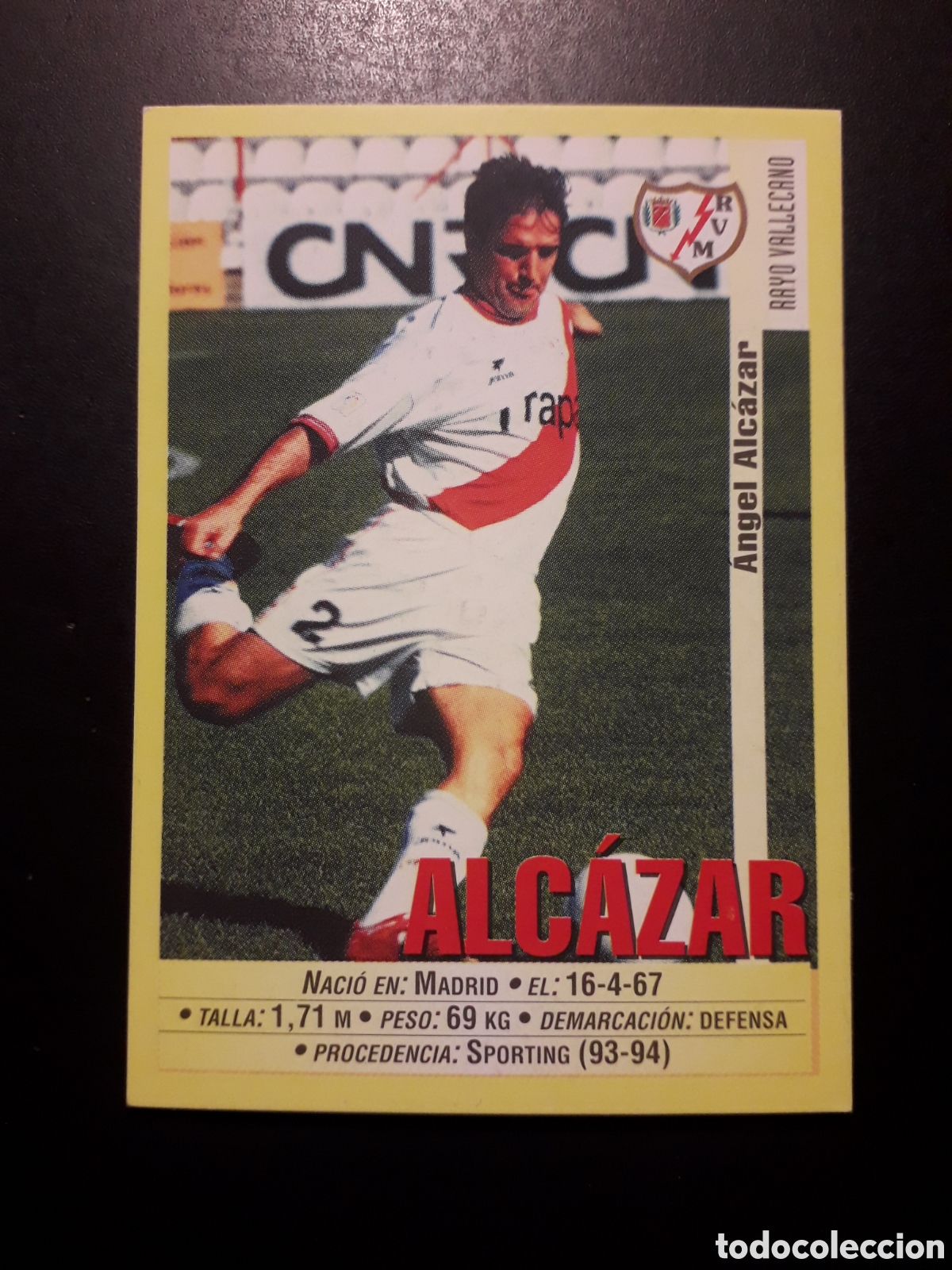 Cromos de f&uacute;tbol: ALC&Aacute;ZAR RAYO VALLECANO N&deg; 349 PANINI 99 00 1999 2000. SIN PEGAR. FOTOS. PEDIDO M&Iacute;NIMO 3&euro;