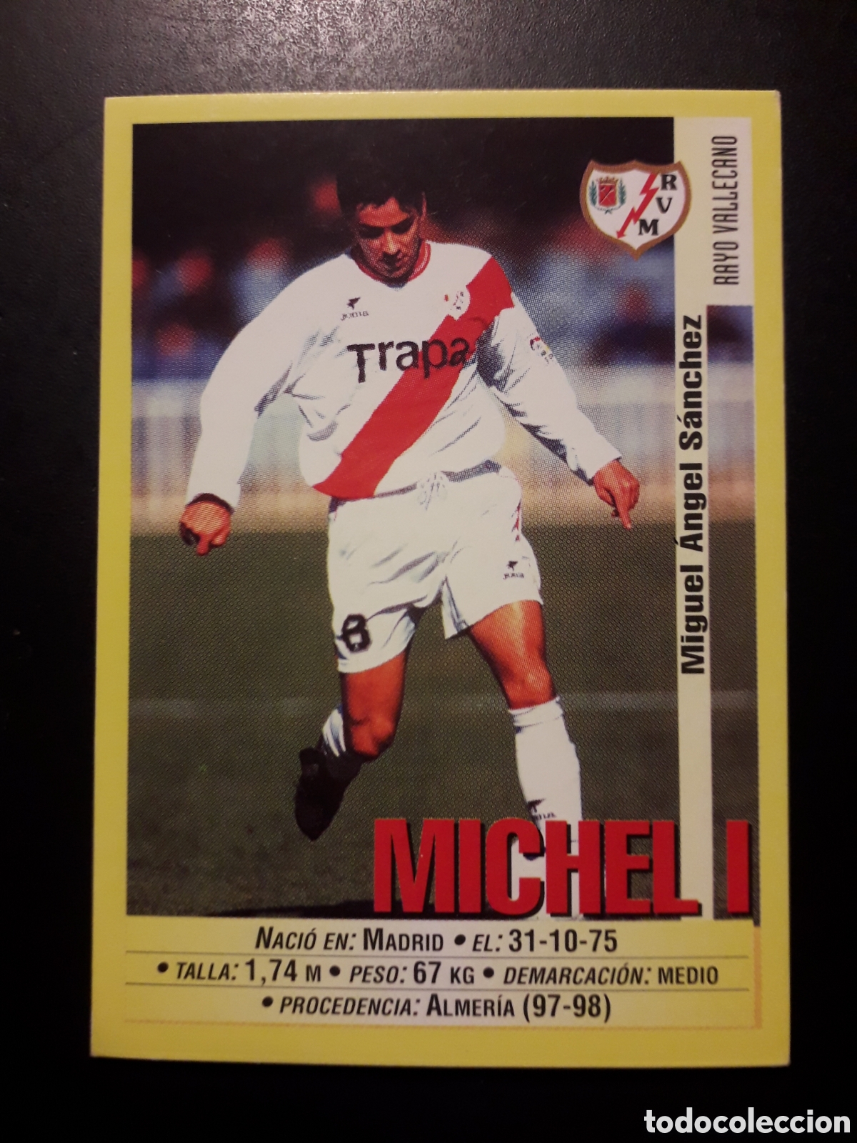 Cromos de f&uacute;tbol: MICHEL I RAYO VALLECANO N&deg; 354 PANINI 99 00 1999 2000. SIN PEGAR. FOTOS. PEDIDO M&Iacute;NIMO 3&euro;