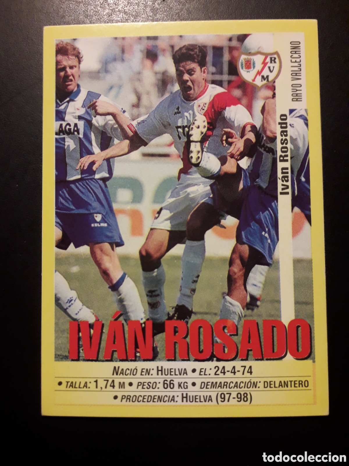 Cromos de f&uacute;tbol: IV&Aacute;N ROSADO RAYO VALLECANO N&deg; 358 PANINI 99 00 1999 2000. SIN PEGAR. FOTOS. PEDIDO M&Iacute;NIMO 3&euro;