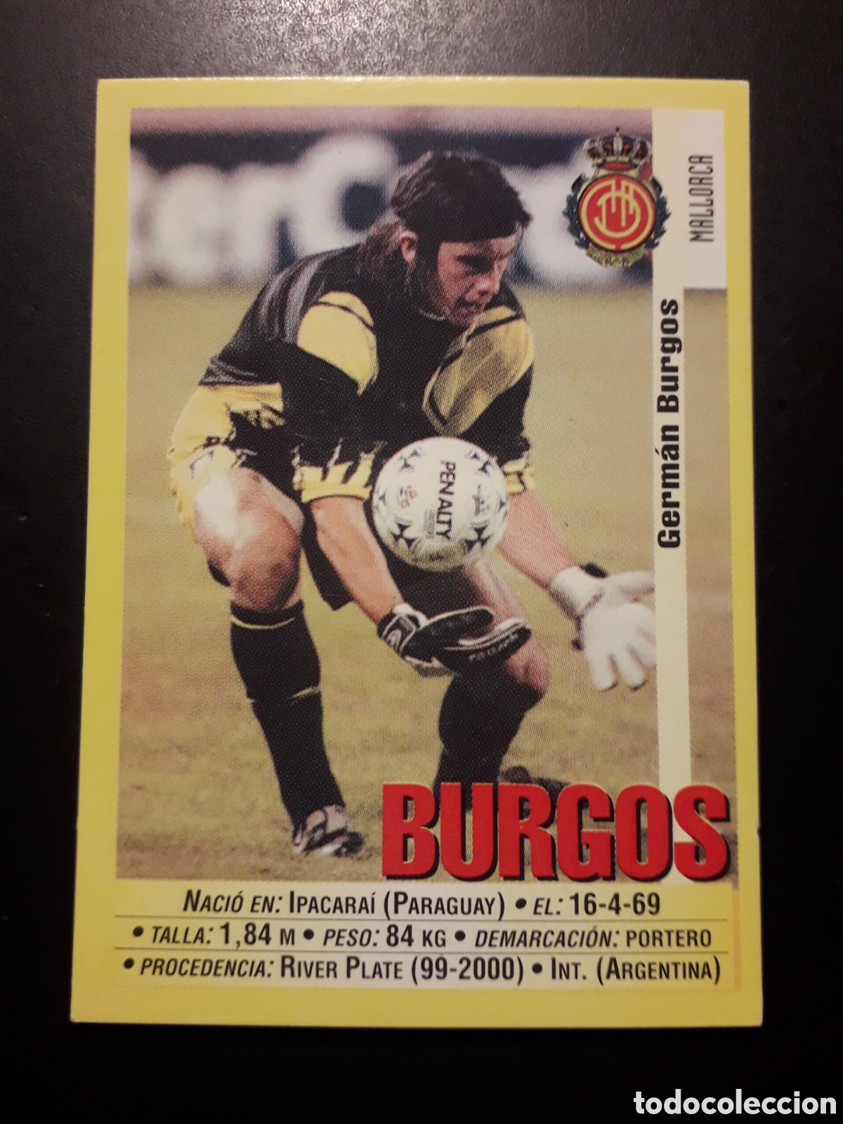 Cromos de f&uacute;tbol: BURGOS MALLORCA N&deg; 40a PANINI 99 00 1999 2000. SIN PEGAR. FOTOS. PEDIDO M&Iacute;NIMO 3&euro;