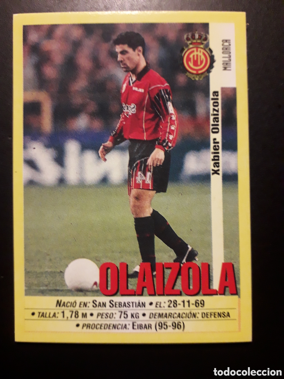 Cromos de f&uacute;tbol: OLAIZOLA MALLORCA N&deg; 41 PANINI 99 00 1999 2000. SIN PEGAR. FOTOS. PEDIDO M&Iacute;NIMO 3&euro;
