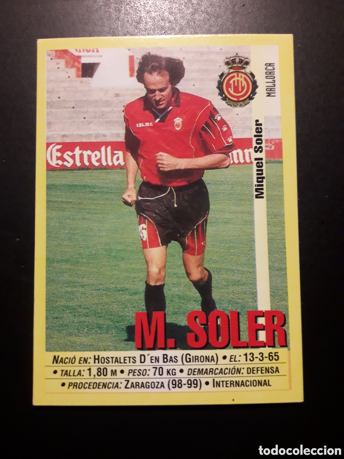 Cromos de f&uacute;tbol: M MIQUEL SOLER MALLORCA N&deg; 44 PANINI 99 00 1999 2000. SIN PEGAR. FOTOS. PEDIDO M&Iacute;NIMO 3&euro;