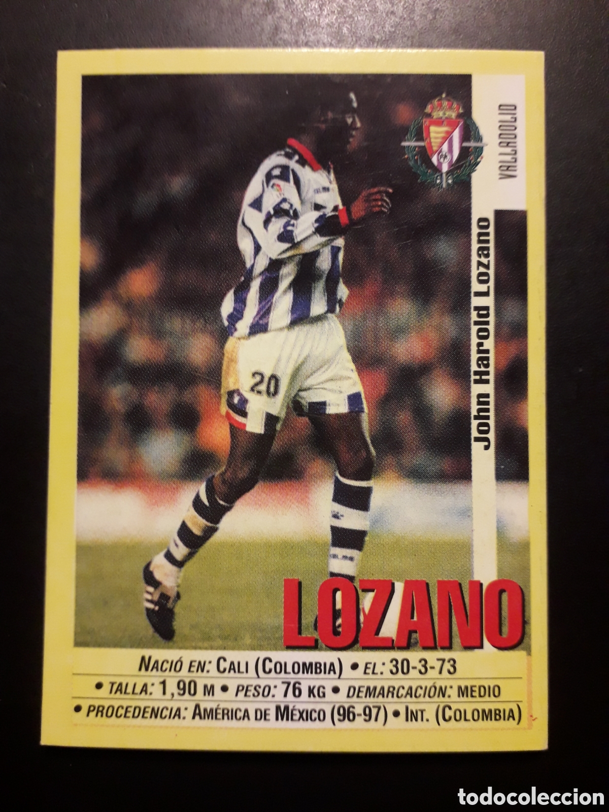 Cromos de f&uacute;tbol: LOZANO VALLADOLID N&deg; 218 PANINI 99 00 1999 2000. SIN PEGAR. FOTOS. PEDIDO M&Iacute;NIMO 3&euro;