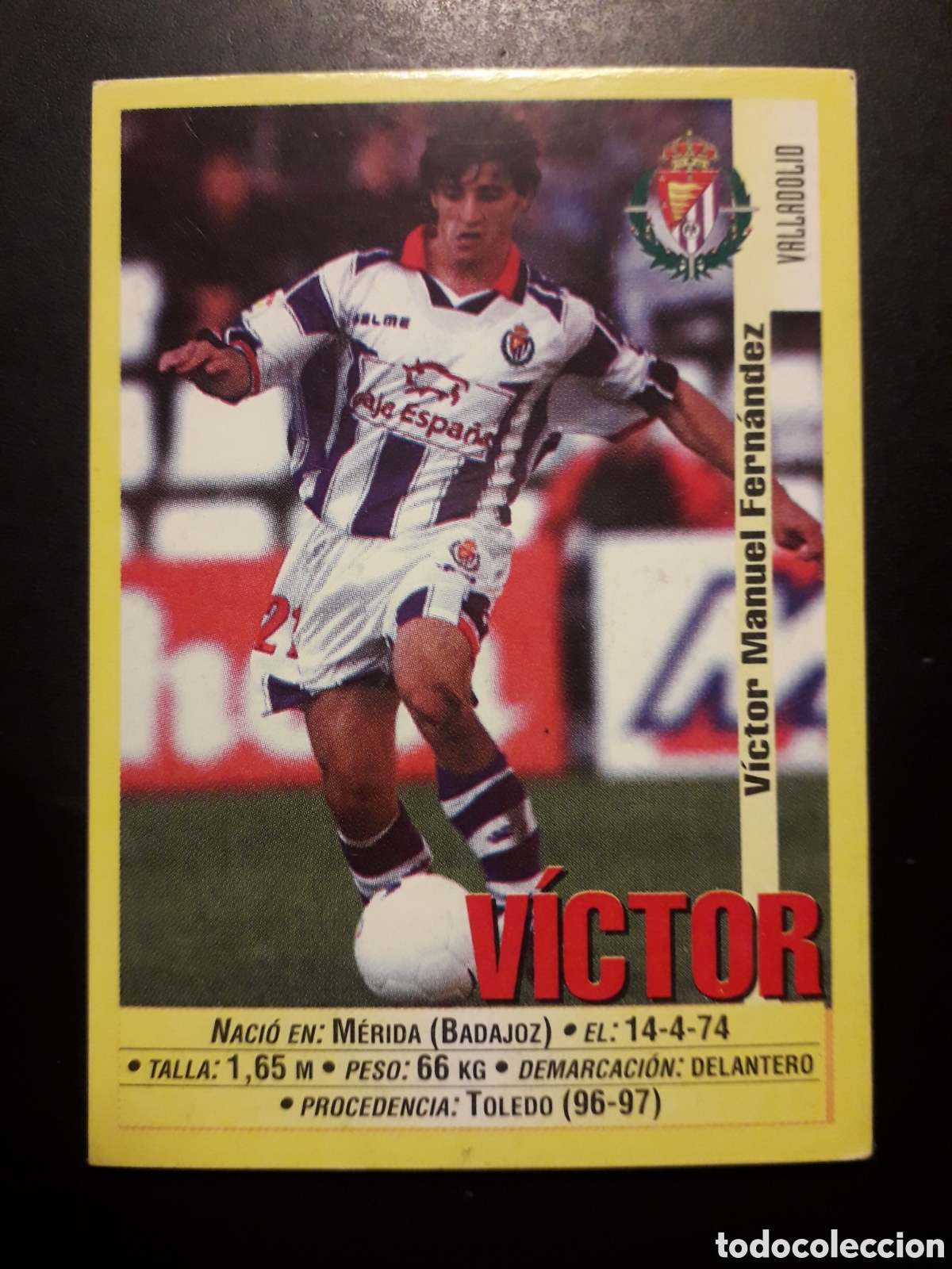 Cromos de f&uacute;tbol: V&Iacute;CTOR VALLADOLID N&deg; 224 PANINI 99 00 1999 2000. SIN PEGAR. FOTOS. PEDIDO M&Iacute;NIMO 3&euro;