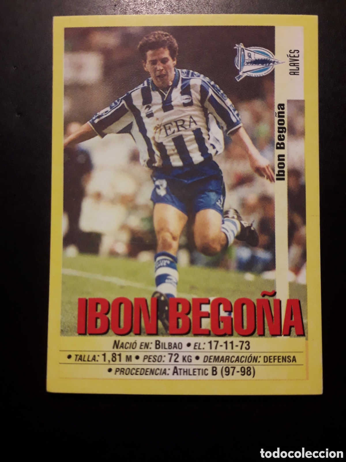 Cromos de f&uacute;tbol: IBON BEGO&Ntilde;A ALAV&Eacute;S N&deg; 292 PANINI 99 00 1999 2000. SIN PEGAR. FOTOS. PEDIDO M&Iacute;NIMO 3&euro;