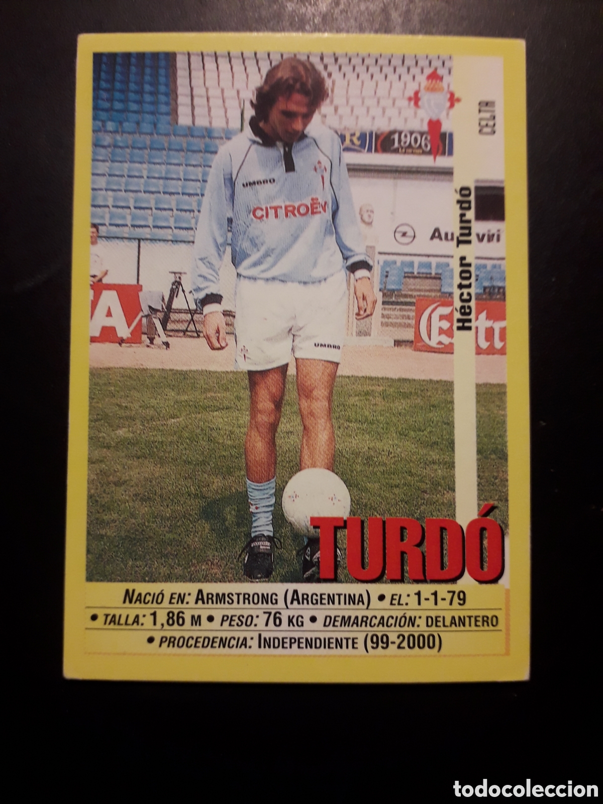 Cromos de f&uacute;tbol: TURD&Oacute; CELTA DE VIGO N&deg; 94a PANINI 99 00 1999 2000. SIN PEGAR. FOTOS. PEDIDO M&Iacute;NIMO 3&euro;