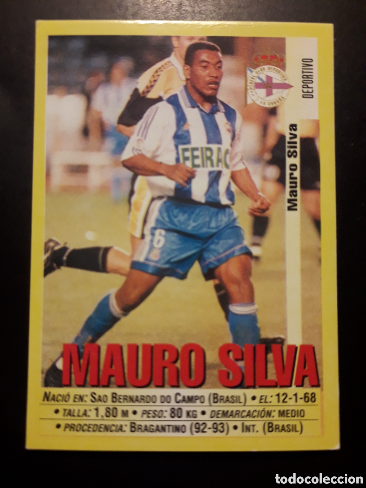 Cromos de f&uacute;tbol: MAURO SILVA DEPORTIVO DE LA CORU&Ntilde;A N&deg; 104 PANINI 99 00 1999 2000. SIN PEGAR. FOTOS. PEDIDO M&Iacute;NIMO 3&euro;