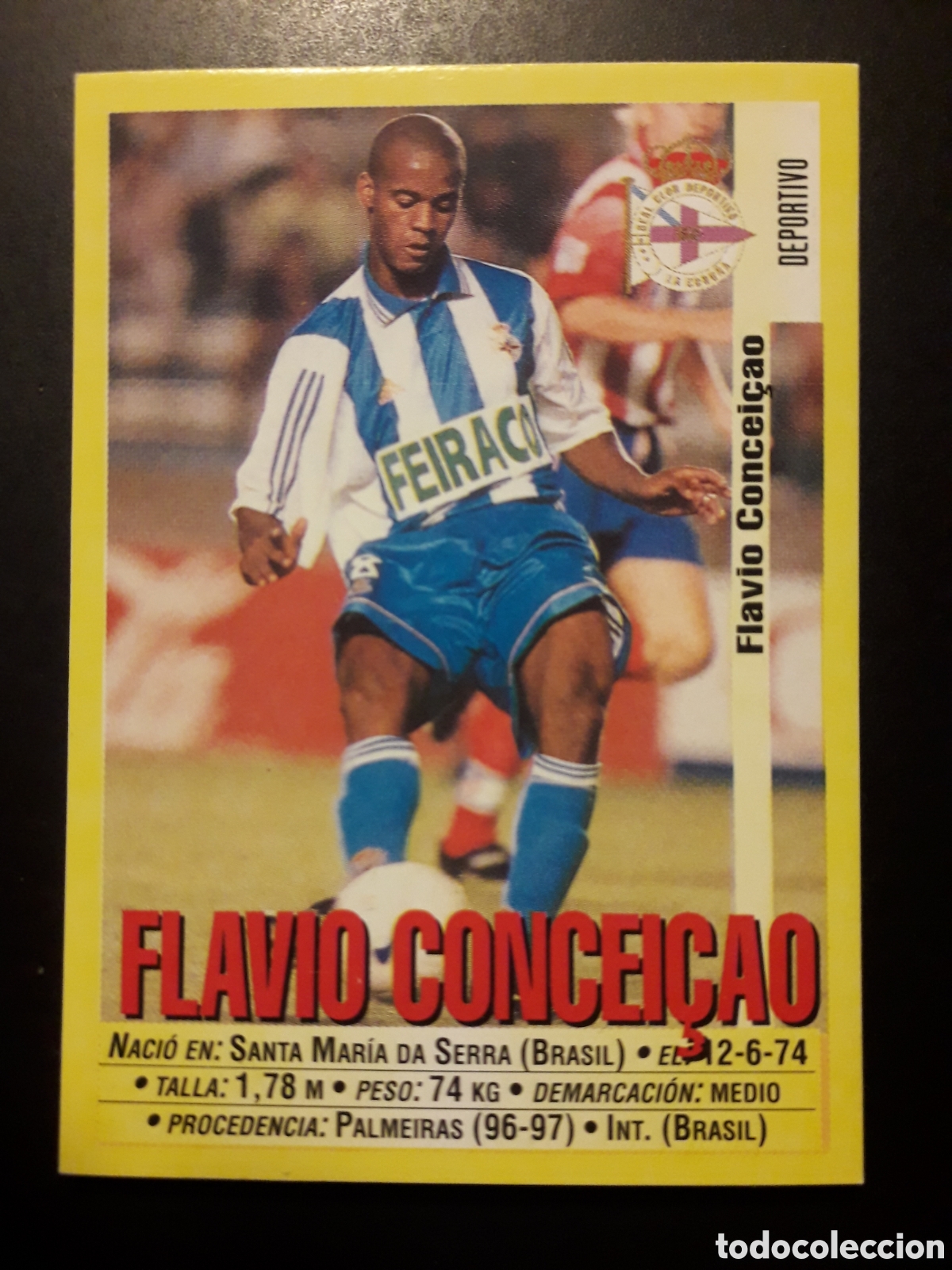 Cromos de f&uacute;tbol: FLAVIO CONCEI&Ccedil;AO DEPORTIVO DE LA CORU&Ntilde;A N&deg; 105 PANINI 99 00 1999 2000. SIN PEGAR PEDIDO M&Iacute;NIMO 3&euro;