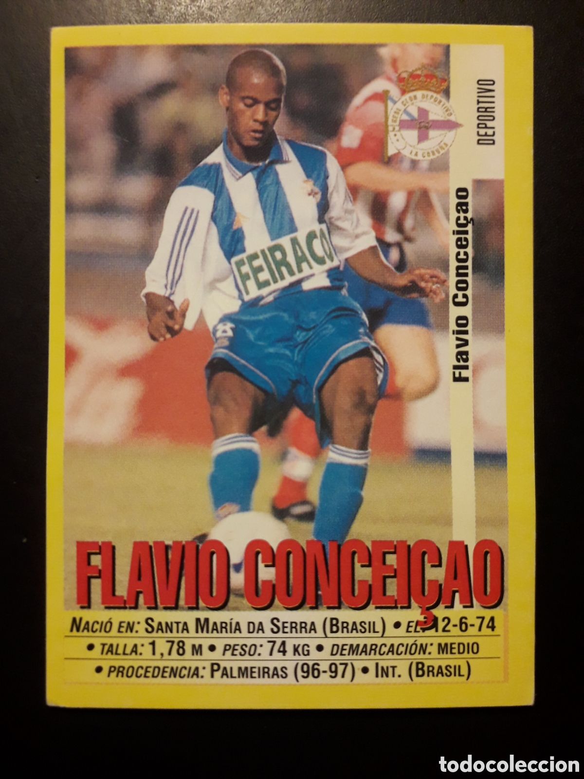 Cromos de f&uacute;tbol: FLAVIO CONCEI&Ccedil;AO DEPORTIVO DE LA CORU&Ntilde;A N&deg; 105 PANINI 99 00 1999 2000. SIN PEGAR PEDIDO M&Iacute;NIMO 3&euro;