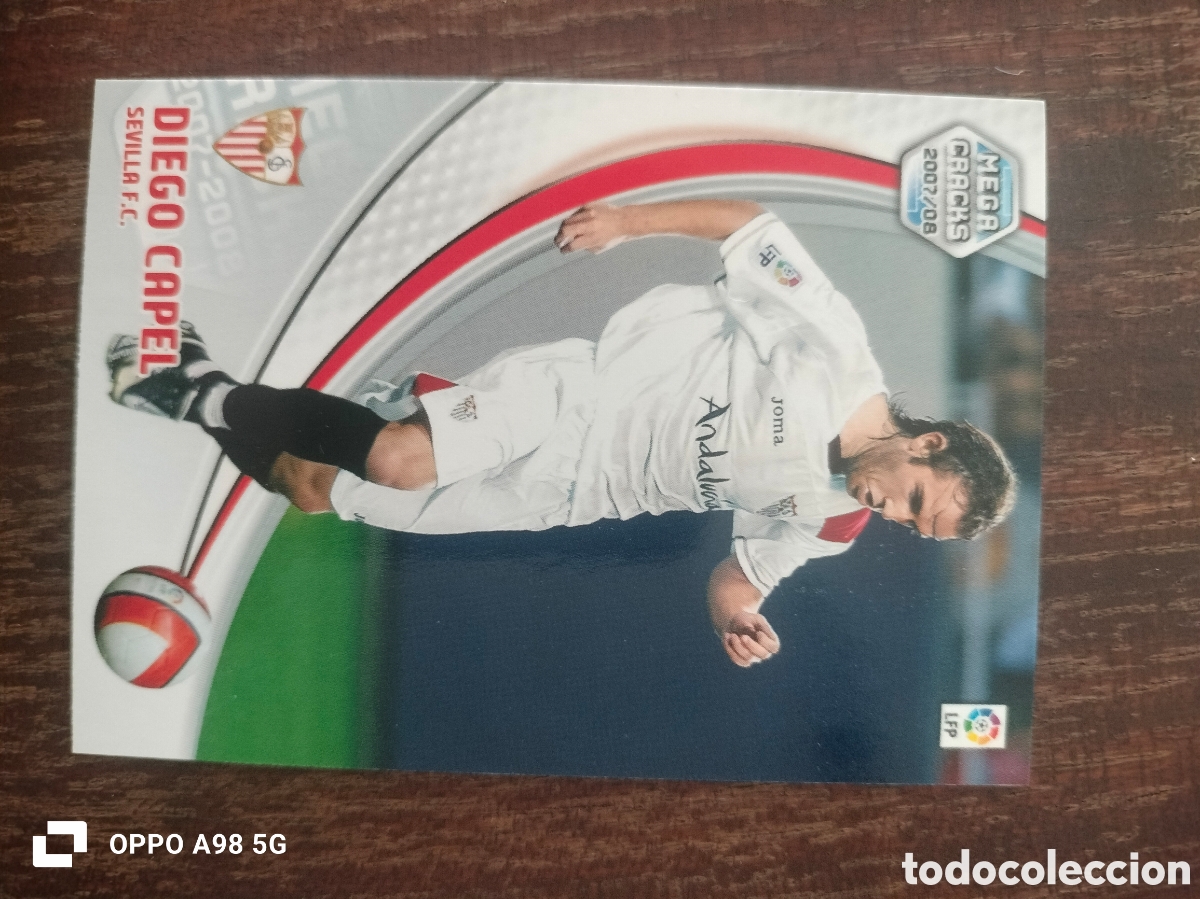 Cromos de f&uacute;tbol: Card Cromo 285 bis Diego Capel Sevilla Nueva ficha fichaje Megacracks Panini liga 2007 2008 07 08