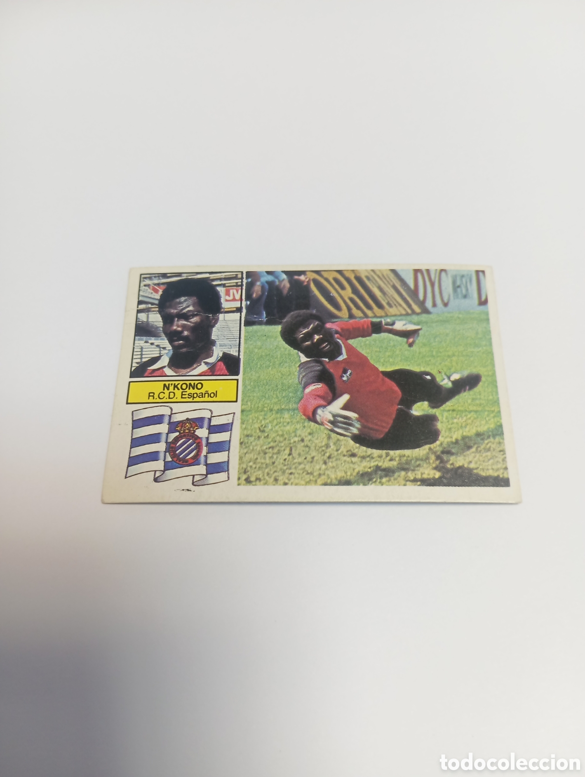 Cromos de f&uacute;tbol: N'KONO COLOCA Espa&ntilde;ol Liga Este NKONO 1982 1983 RECUPERADO 82 83