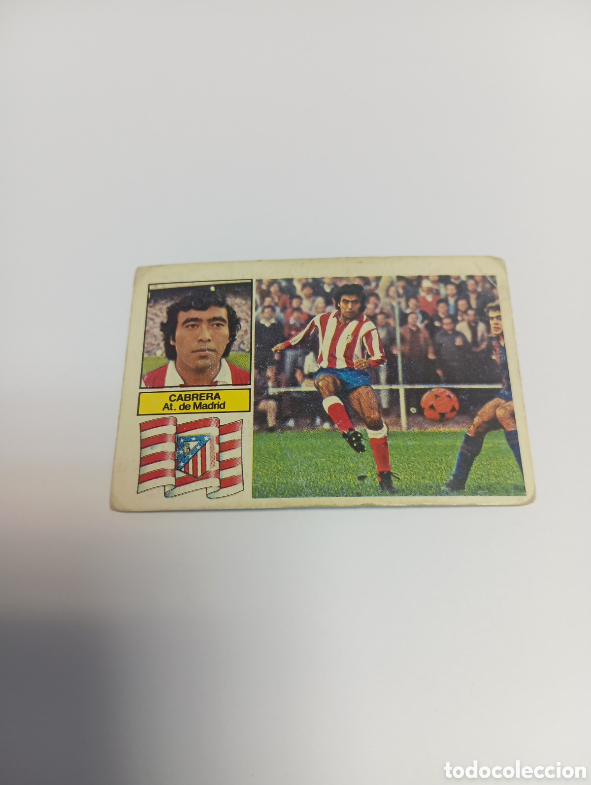 Cromos de f&uacute;tbol: CABRERA BAJA Atl&eacute;tico de Madrid Liga Este 1982 1983 NUEVO 82 83 SIN PEGAR