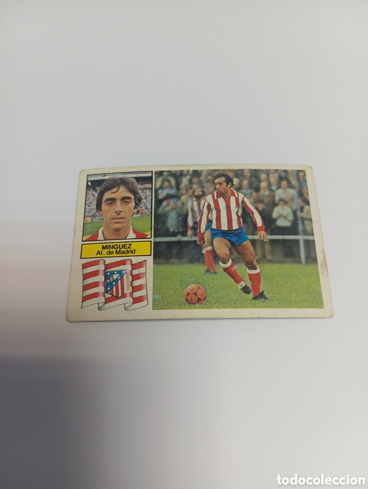 Cromos de f&uacute;tbol: MINGUEZ Atl&eacute;tico de Madrid Liga Este 1982 1983 NUEVO 82 83 SIN PEGAR