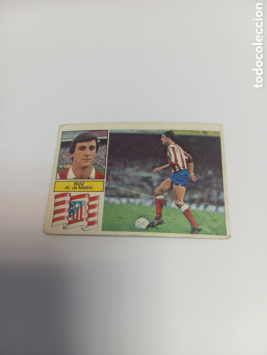 Cromos de f&uacute;tbol: RUIZ Atl&eacute;tico de Madrid Liga Este 1982 1983 NUEVO 82 83 SIN PEGAR