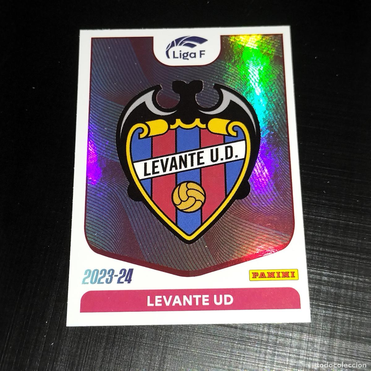 Cromos de f&uacute;tbol: N&ordm; 162 ESCUDO LOGO LEVANTE UD CROMOS LIGA F FEMENINA PANINI 2023 2024 23 24