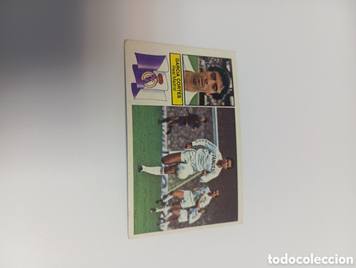 Cromos de f&uacute;tbol: GARC&Iacute;A CORTES Real Madrid Liga Este 1982 1983 NUEVO 82 83 SIN PEGAR