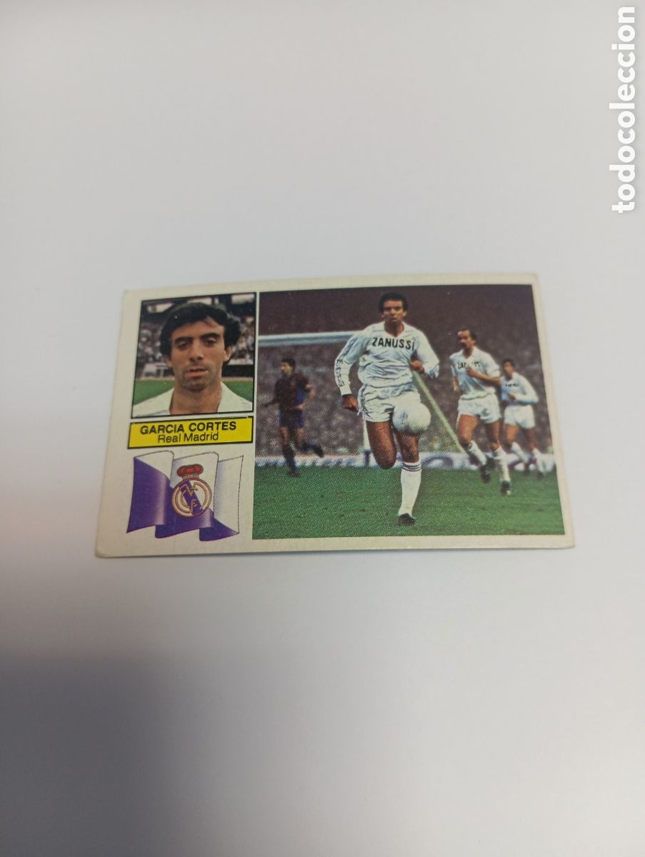 Football Stickers: GARC&Iacute;A CORTES Real Madrid Liga Este 1982 1983 NUEVO 82 83 SIN PEGAR