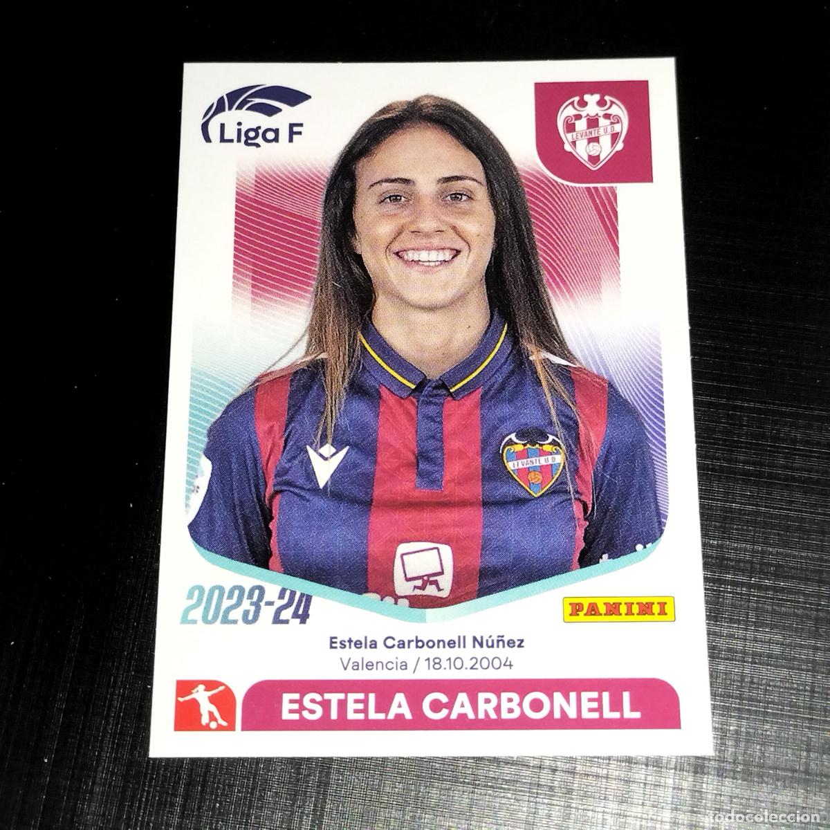 Cartes &agrave; collectionner de Football: N&ordm; 171 ESTELA CARBONELL LEVANTE UD CROMOS LIGA F FEMENINA PANINI 2023 2024 23 24