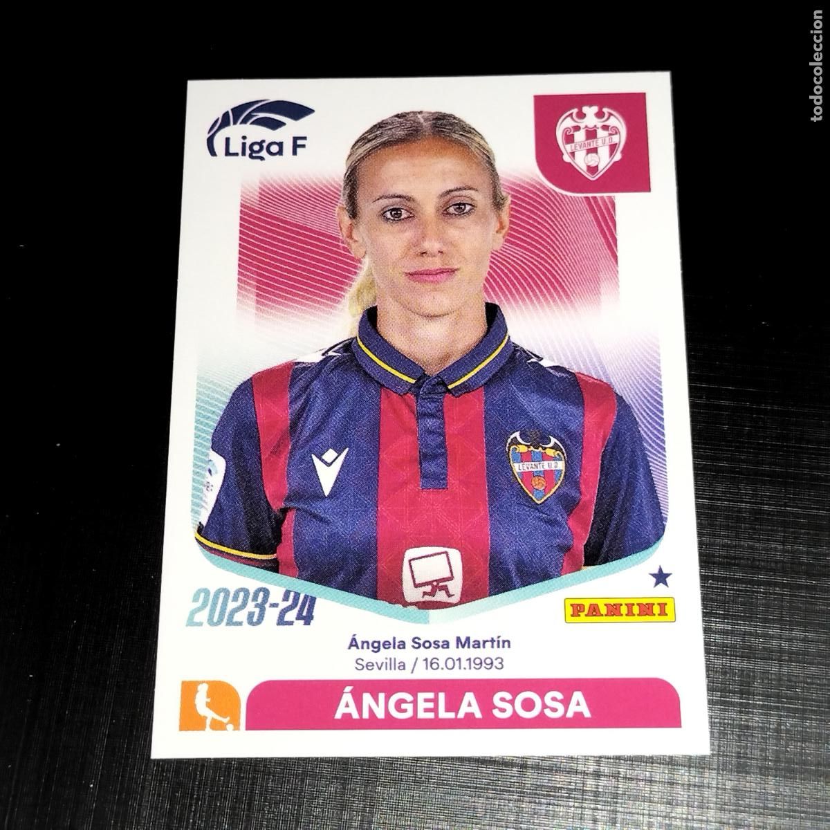 Cartes &agrave; collectionner de Football: N&ordm; 176 ANGELA SOSA LEVANTE UD CROMOS LIGA F FEMENINA PANINI 2023 2024 23 24
