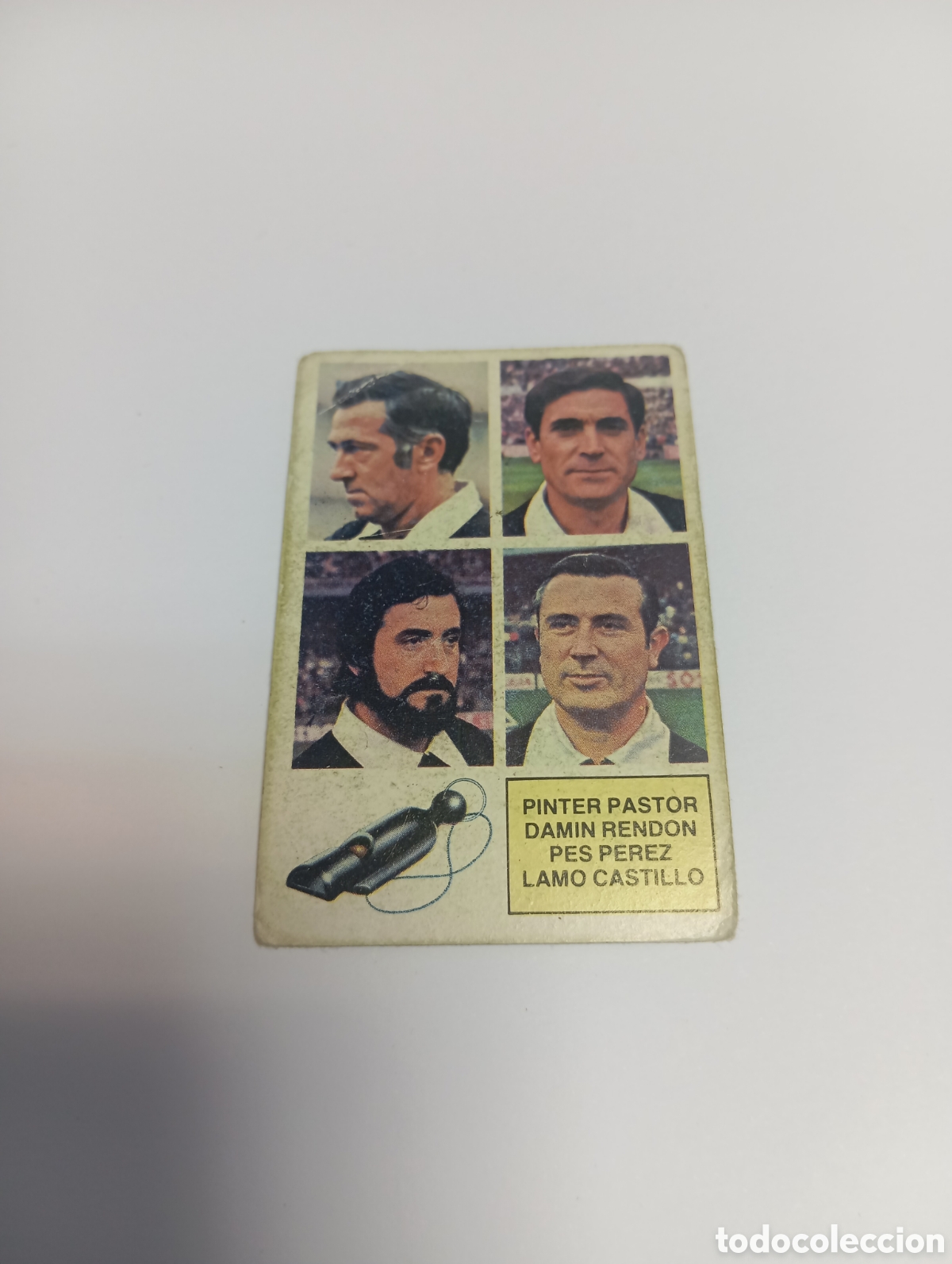 Cartes &agrave; collectionner de Football: &Aacute;RBITROS PASTOR RENDON P&Eacute;REZ CASTILLO Liga Este 1982 1983 NUEVO 82 83 SIN PEGAR