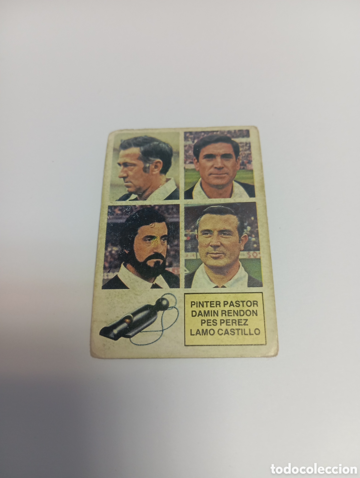 Cartes &agrave; collectionner de Football: &Aacute;RBITROS PASTOR RENDON P&Eacute;REZ CASTILLO Liga Este 1982 1983 NUEVO 82 83 SIN PEGAR