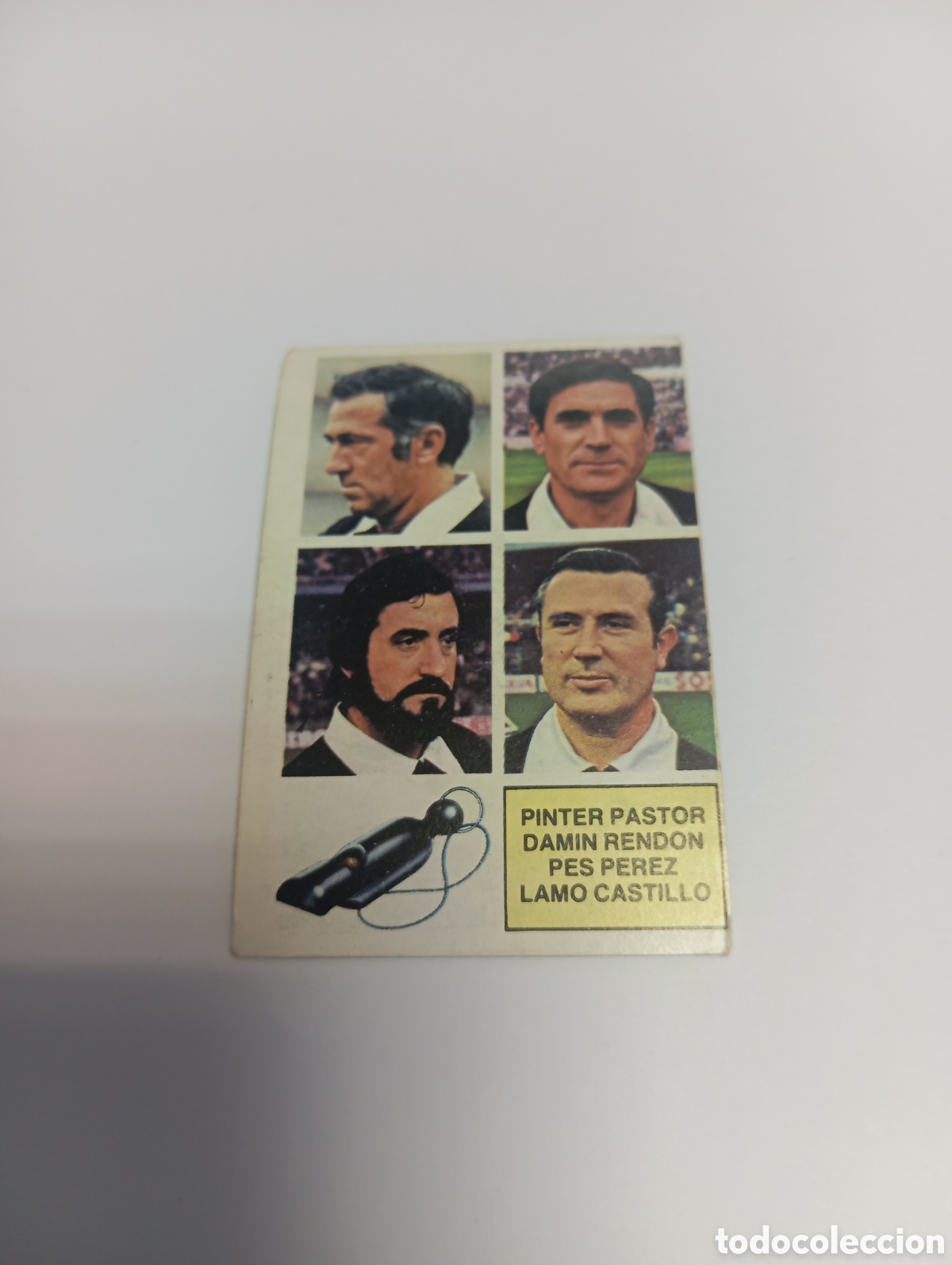 Cartes &agrave; collectionner de Football: &Aacute;RBITROS PASTOR RENDON P&Eacute;REZ CASTILLO Liga Este 1982 1983 NUEVO 82 83 SIN PEGAR