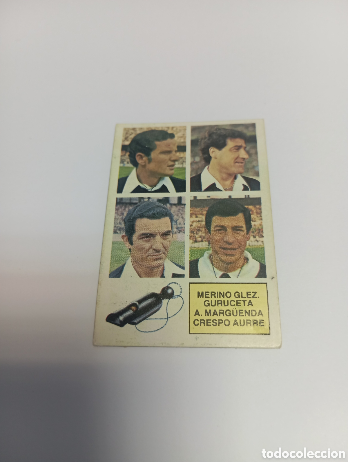 Cromos de f&uacute;tbol: &Aacute;RBITROS GONZ&Aacute;LEZ GURUCETA MARG&Uuml;ENDA AURRE Liga Este 1982 1983 RECUPERADO 82 83
