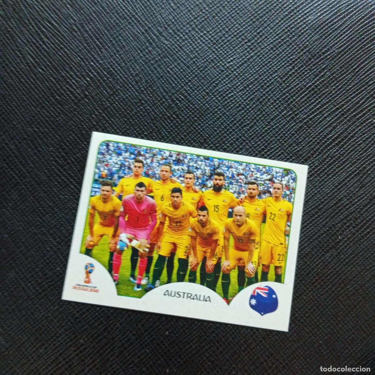 Football Stickers: 213 ALINEACION AUSTRALIA PANINI MUNDIAL RUSIA 2018 CROMO FUTBOL 18 - SIN PEGAR - CJ2 ..