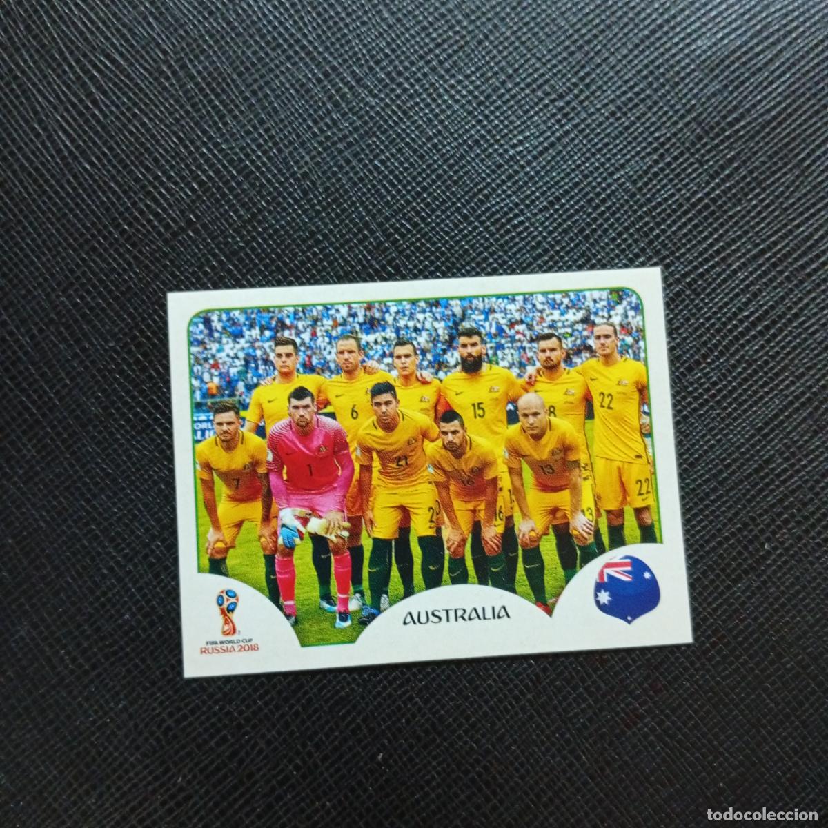 Football Stickers: 213 ALINEACION AUSTRALIA PANINI MUNDIAL RUSIA 2018 CROMO FUTBOL 18 - SIN PEGAR - CJ2
