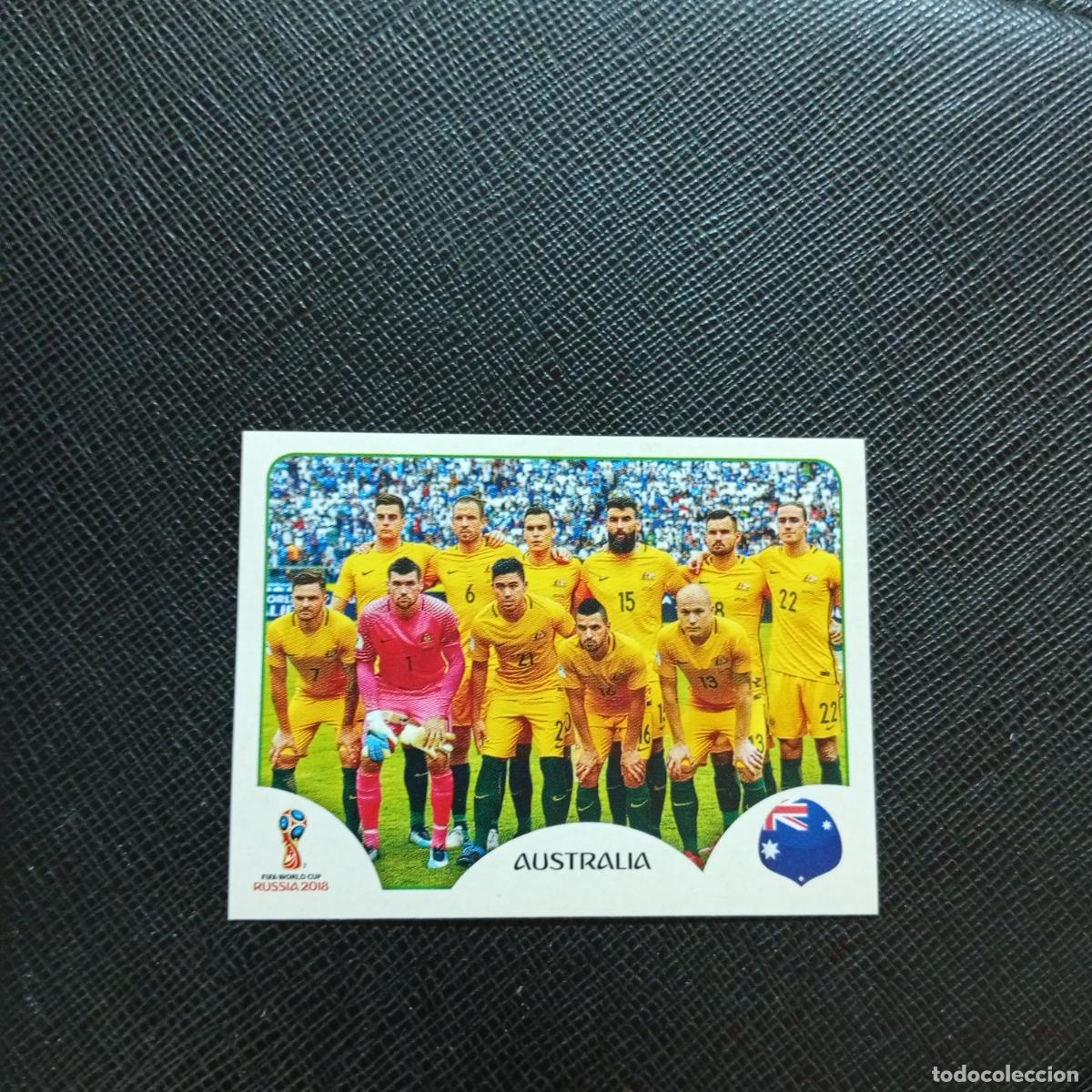 Football Stickers: 213 ALINEACION AUSTRALIA PANINI MUNDIAL RUSIA 2018 CROMO FUTBOL 18 - SIN PEGAR - CJ2